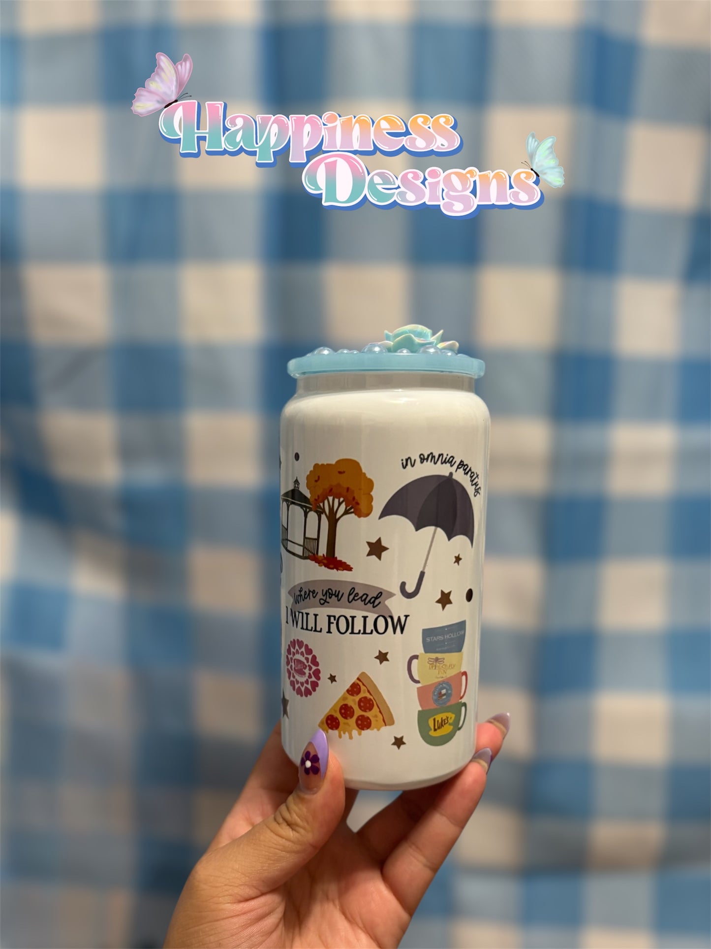 GG Al’s Stainless Steel Cup with decorated lid