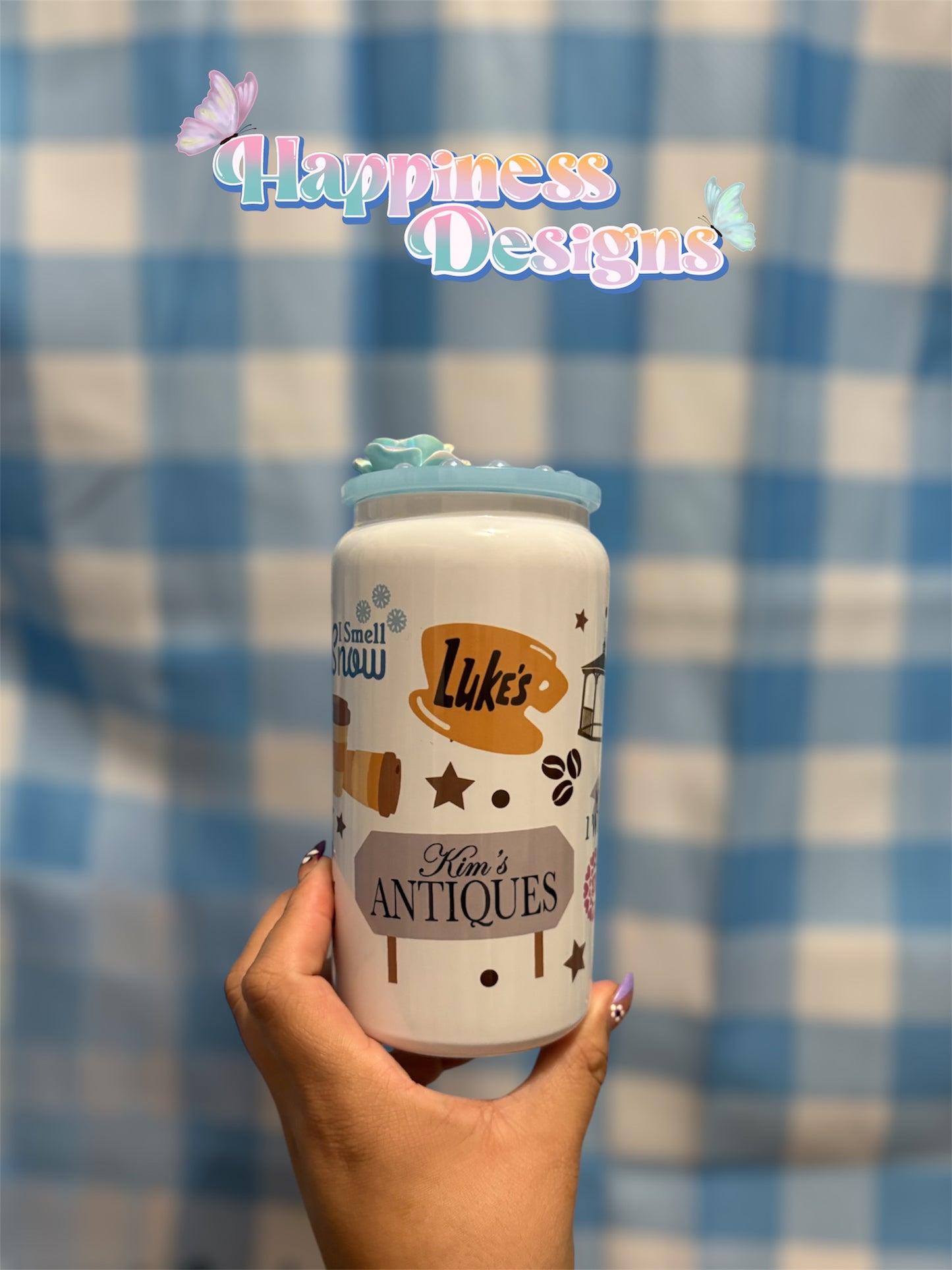 GG Al’s Stainless Steel Cup with decorated lid